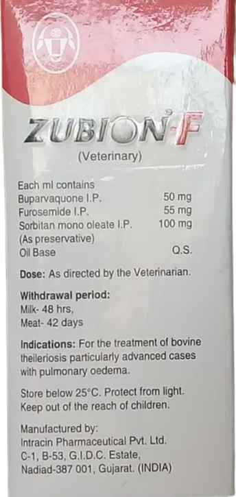 Zubion F injection uses