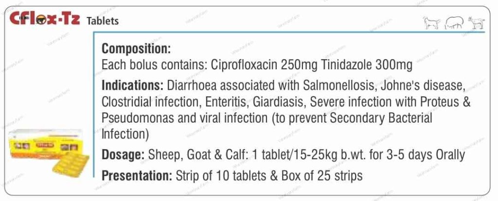 c flox tz veterinary uses