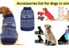 Designer apparel accessories list for dogs in winter in India Accessories list for dogs in winter-min