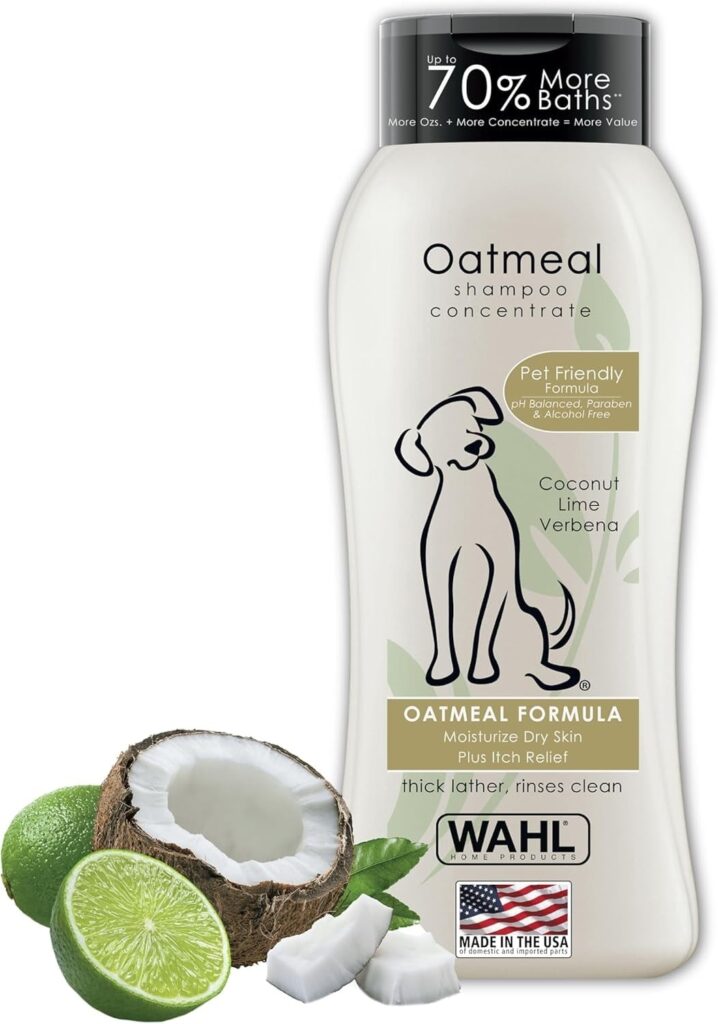 wahl oatmeal pet shampoo